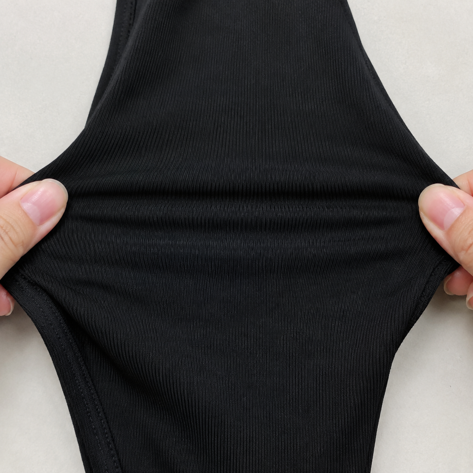 elastane swimwear materials with stretch recovery testing