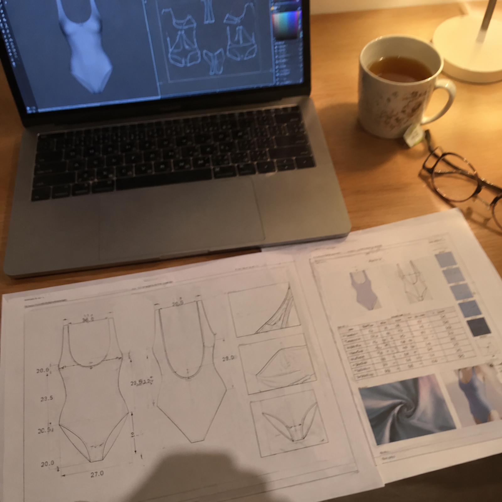 swimwear Tech Pack and factory product development