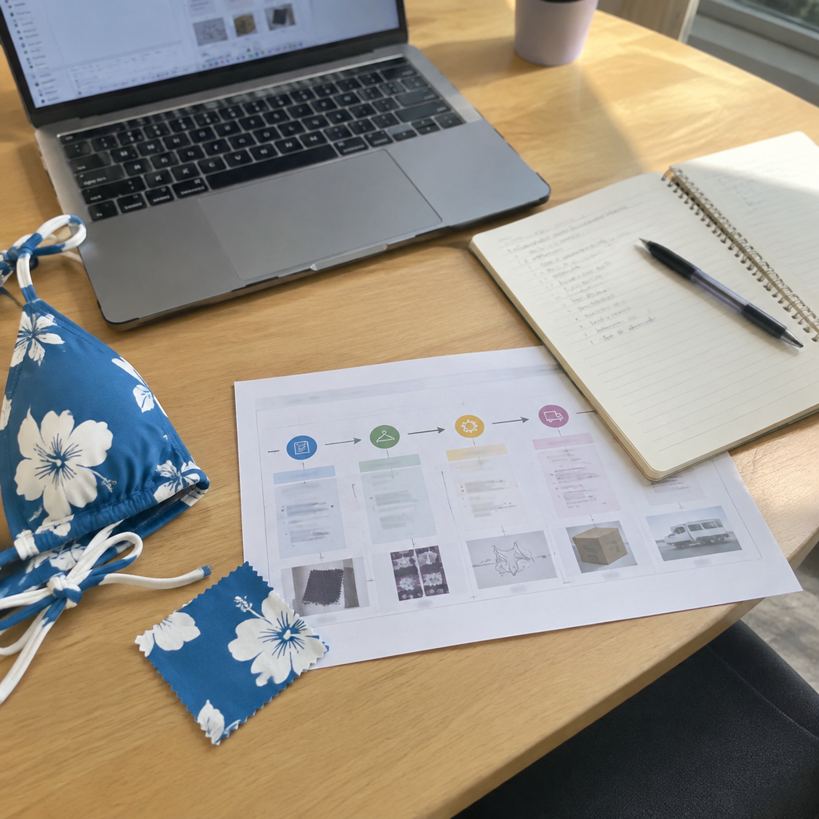 swimwear sample development and fitting process